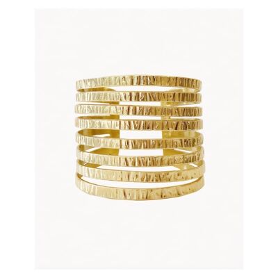 CHISELLED CUFF - GOLD