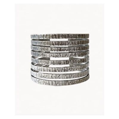 CHISELLED CUFF - SILVER