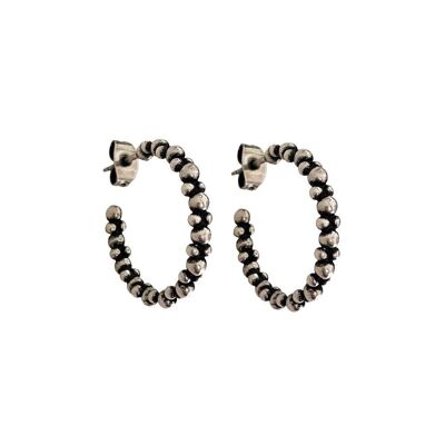 PEARL HOOPS - SILVER