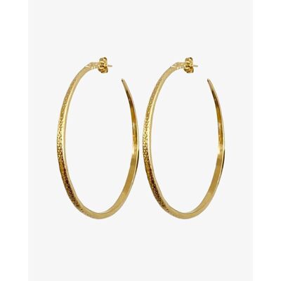 SNAKE HOOPS - GOLD