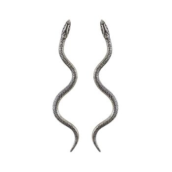 Boucles snake - argent 1