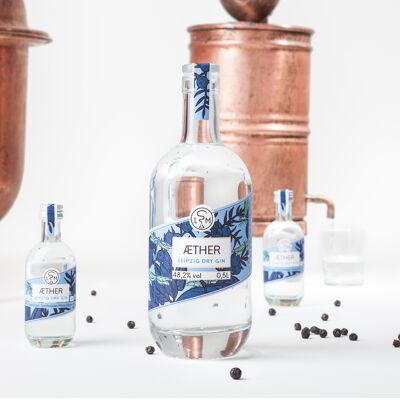 AEther Leipzig Dry Gin bottle 500 ml 48.2% vol