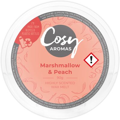 Marshmallow e pesca (90 g di cera fusa)