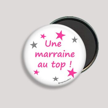 magnet "Une marraine au top"