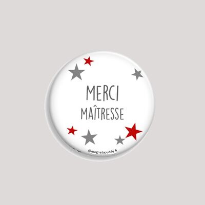 Aimant "Merci maîtresse"