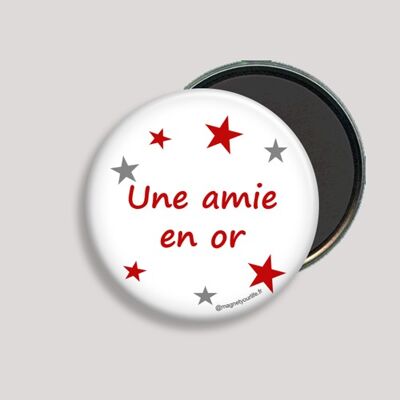 Aimant "Une amie en or"