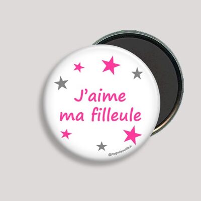 Aimant "j'aime ma filleule"