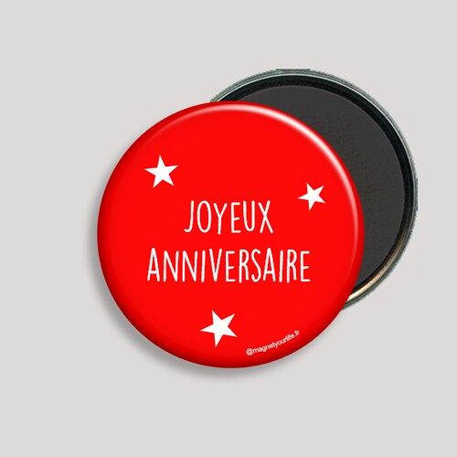 Aimant "joyeux anniversaire"