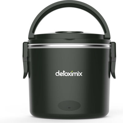 DETOXIMIX HEATED LUNCH BOX BLACK - Ideal gift in summer and winter!!!