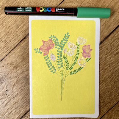Small sunny yellow notebook