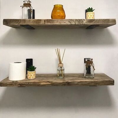 The Burnage. Shelf & L Bracket - 60cm - Pine