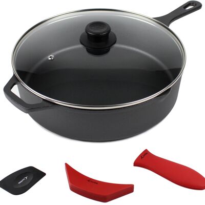 12-Inch Cast Iron Skillet Set (EXTRA DEEP)