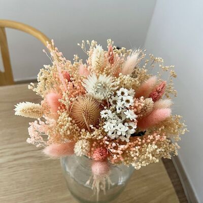White & pink dried flower bouquet - Poetry Bouquet
