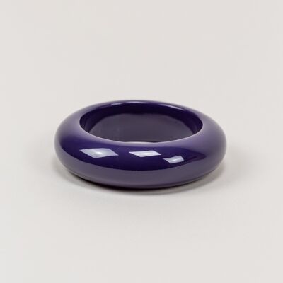 Bracelet rond laqué violet