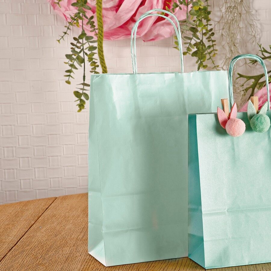 BORSA VERDE ACQUA CON MANICI #2