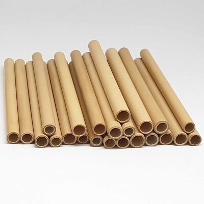 Vie Gourmet Bamboo Straws, 15cm, 50 pcs