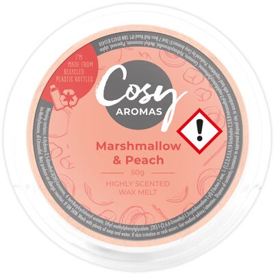 Marshmallow & Peach (50g Wax Melt)