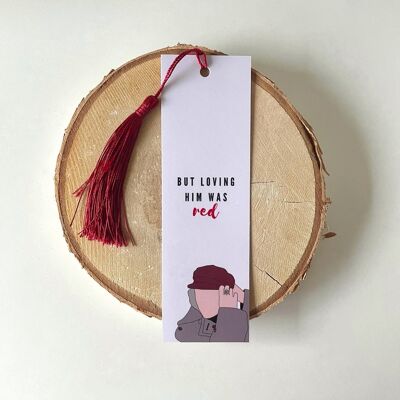 Red Taylor Swift - bookmark with tassel