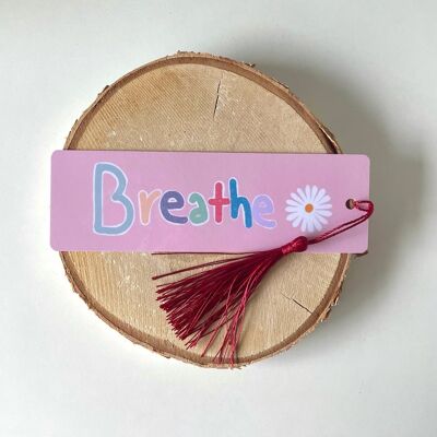 Breathe - bookmark with tassel
