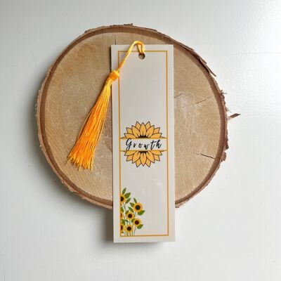 Growth - bookmark with tassel