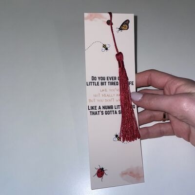 Numb Little Bug Em Beihold - bookmark with tassel