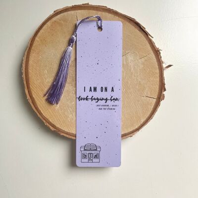 Book buying ban - bookmark with tassel
