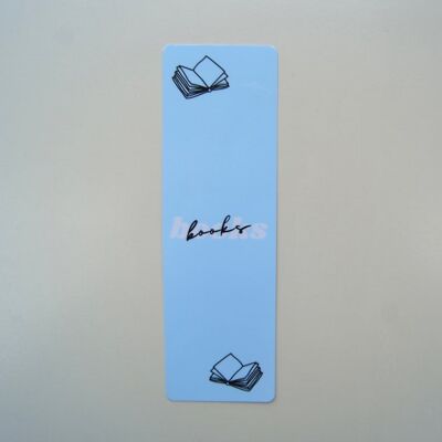 Books light blue - bookmark