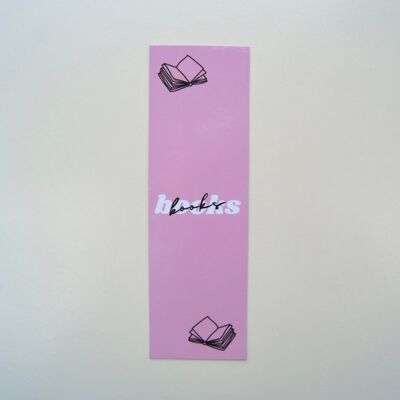 Books pink - bookmark
