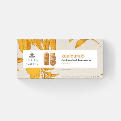 Koulouraki Orange - Galletas de mantequilla hechas a mano griegas