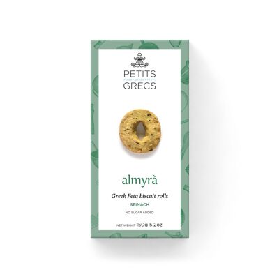 Almyra - Biscotti salati alla feta greca e agli spinaci
