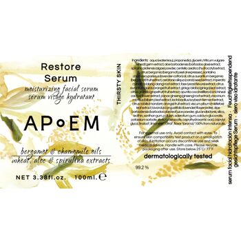 APoEM RESTORE Pack Sérum Bergamote & Camomille 3