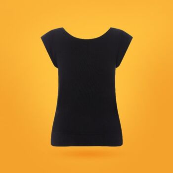 T-shirt de compression galbant à manches courtes - Noir - Noir 3