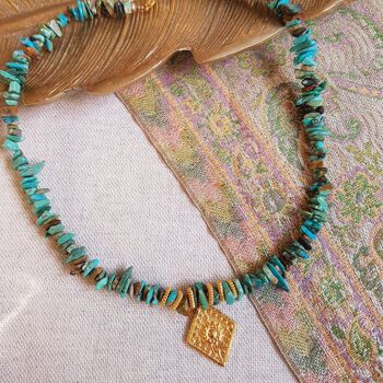 Collier turquoise - rochi 3