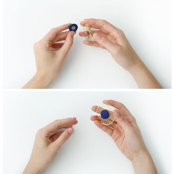 Broche magnétique "Mist" Petite - 4 couleurs au choix - Design Constance Guisset 17