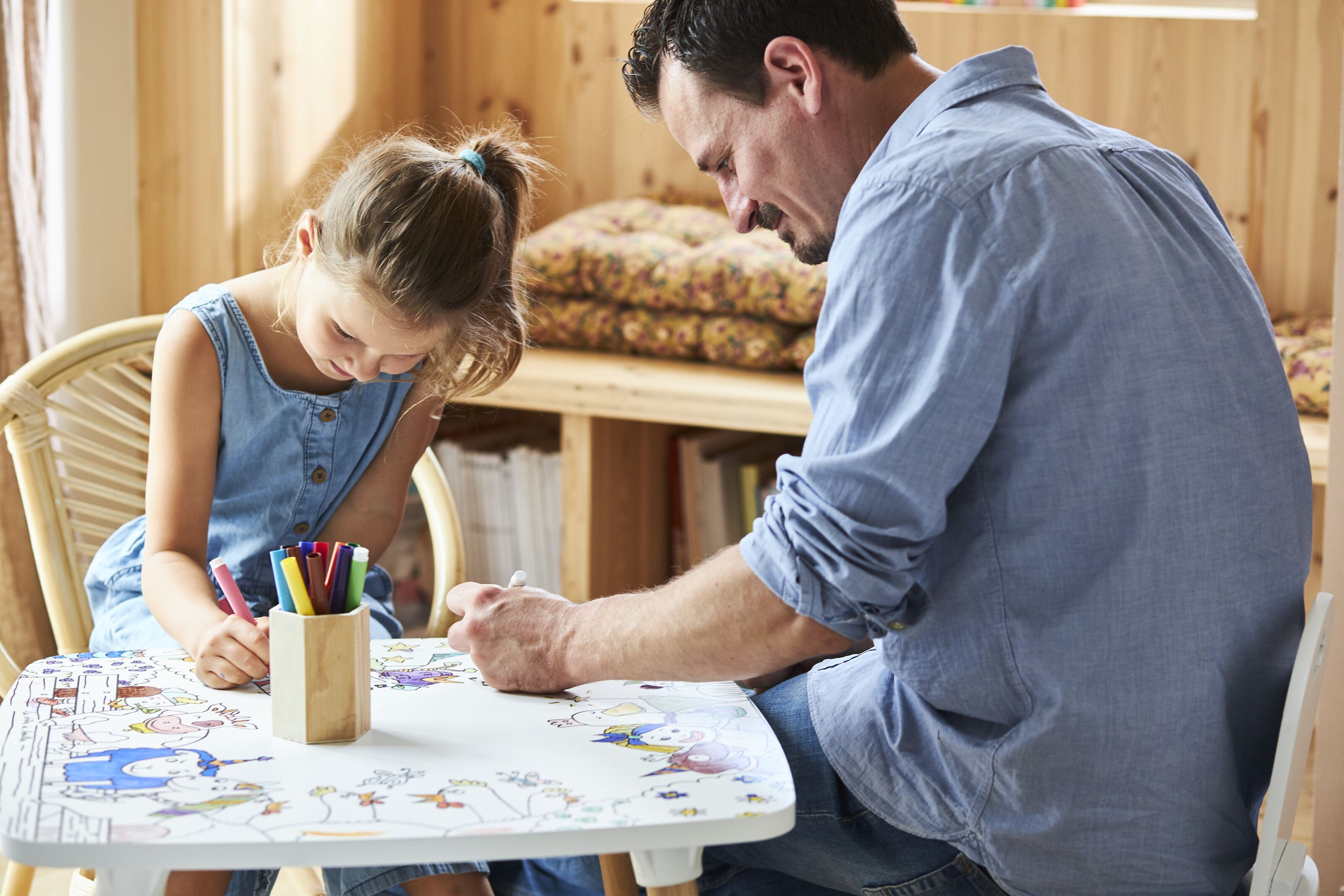 La table à colorier la Coloritable, table d'activité pour Enfant