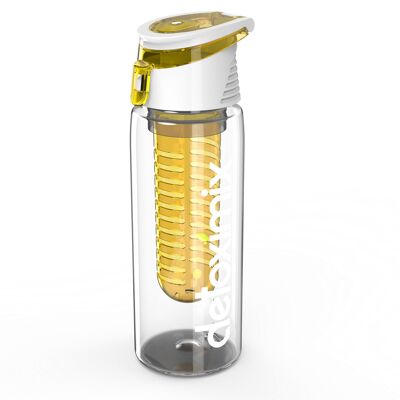 Light orange detox water bottle