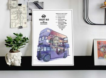 Knight Bus - Affiche + carte - Format DINA2 2