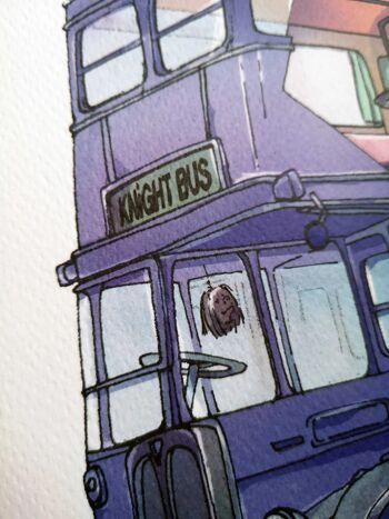 Knight Bus - Affiche + carte - Format DINA2 4