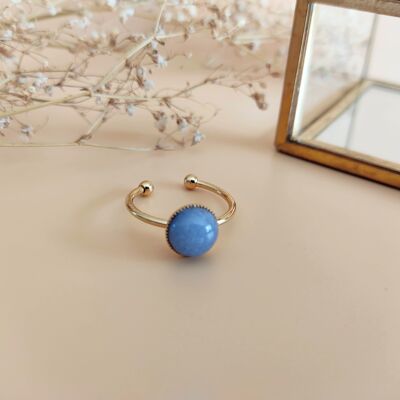 Anello con pietre semipreziose La Classique Blue Agate