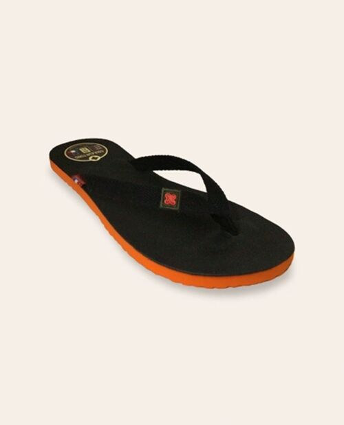 Tong / Flip Flop cuir MOOREA Noir