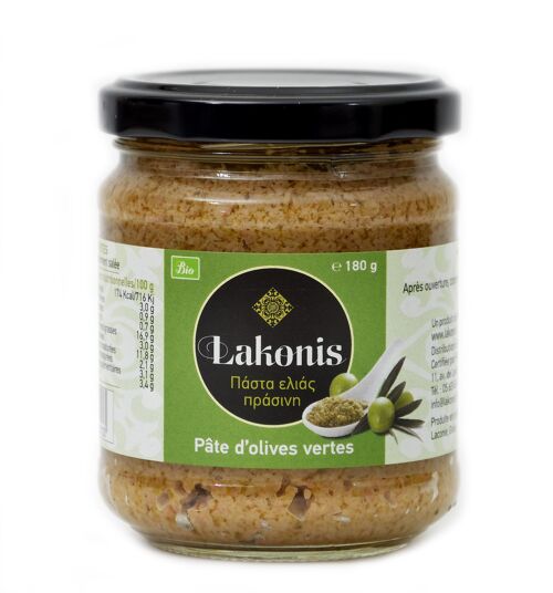 Pâte d'olives vertes BIO