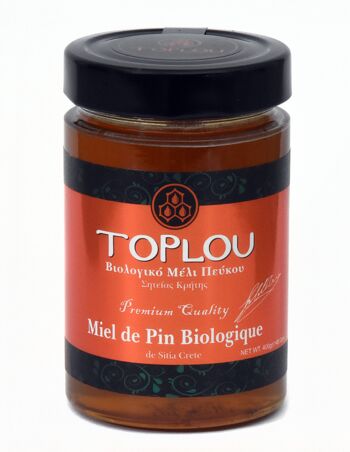 Miel de pin de Crète TOPLOU bio 400 g