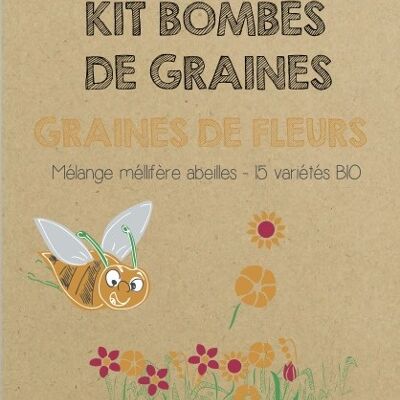 Mini-Kit Bombe di semi di fiori di miele BIOLOGICO