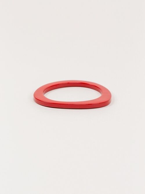 Bracelet Organic laqué rouge