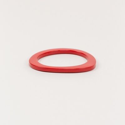 Bracciale laccato rosso organico