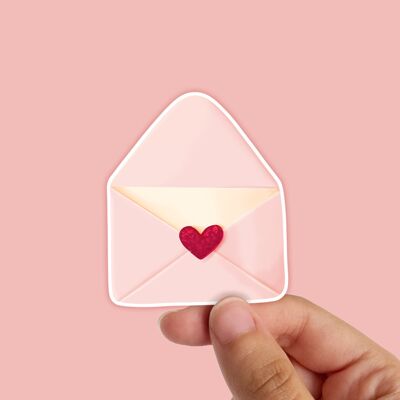 Love Letter Waterproof Vinyl Sticker | Valentines Day Stationery