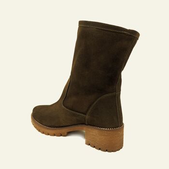 Bottes en daim vert Dakota 3