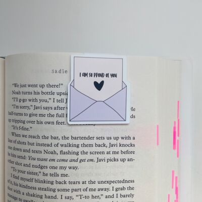 I'm so proud of you purple - magnetic bookmark