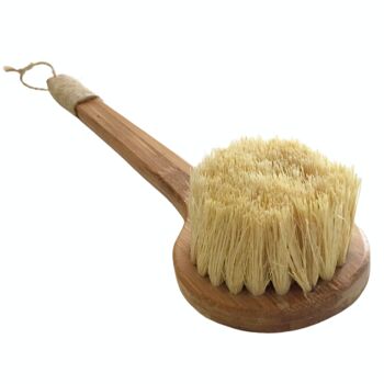 Brosse pour le dos et le corps végétalienne faite à la main, adaptée au brossage à sec 1