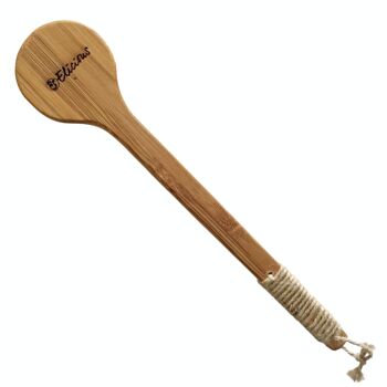 Brosse pour le dos et le corps végétalienne faite à la main, adaptée au brossage à sec 3